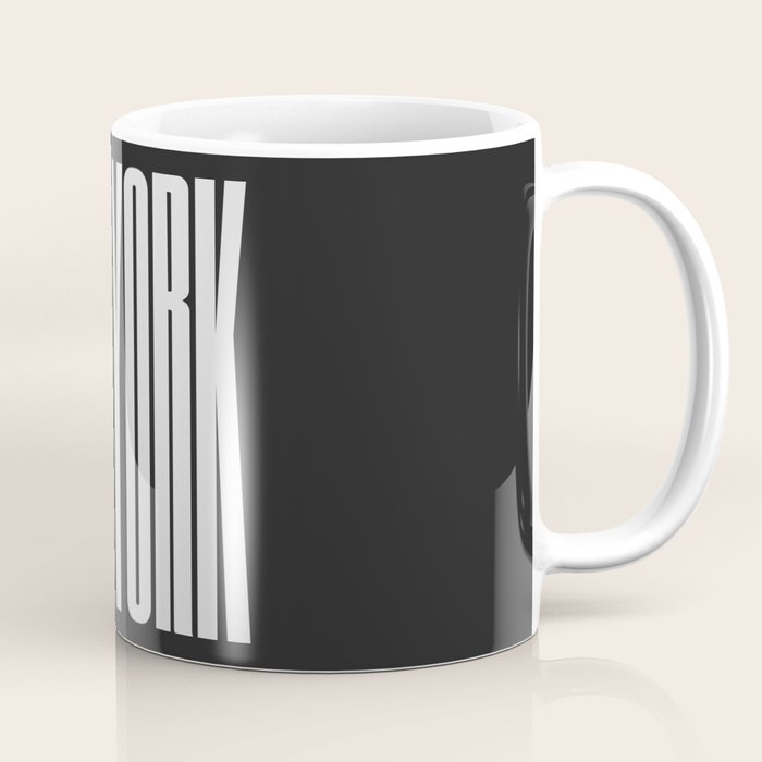 New York: B&W Typography Edition Coffee Mug Gallery Image 1