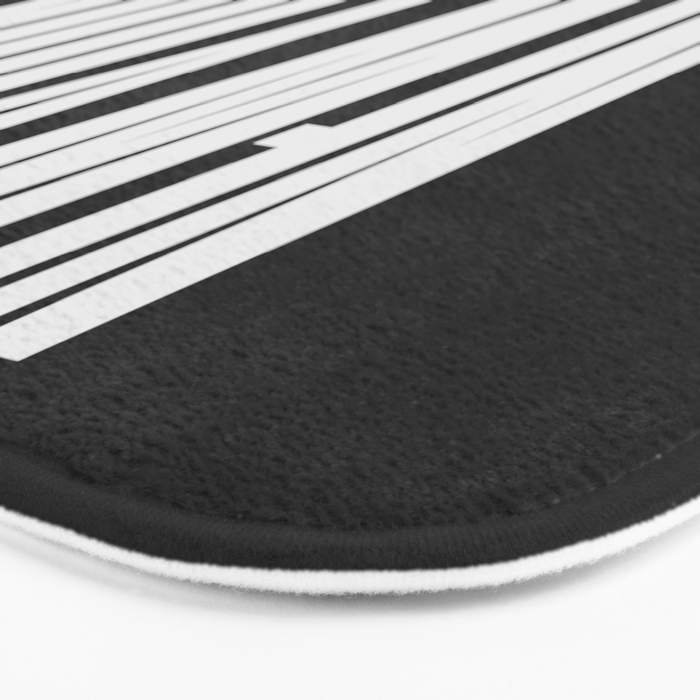 New York: B&W Typography Edition Bath Mat Gallery Image 3
