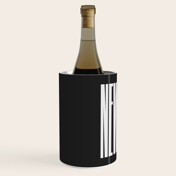 New York: B&W Typography Edition Wine Chiller Gallery Image 2