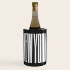 New York: B&W Typography Edition Wine Chiller Gallery Image 1