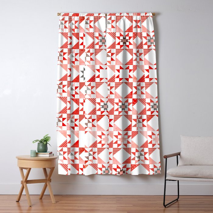 Christmas Quilt - pattern no1 Window Curtain Gallery Image 5