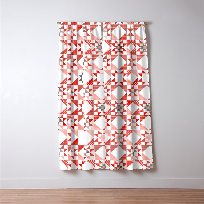 Christmas Quilt - pattern no1 Window Curtain Gallery Image 3