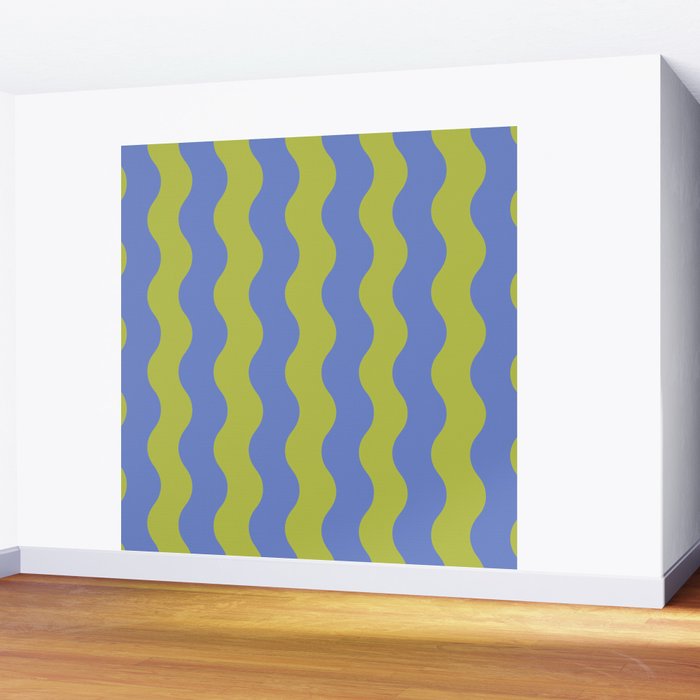 Striped Waves Retro Surf Wall Mural Gallery Image 2