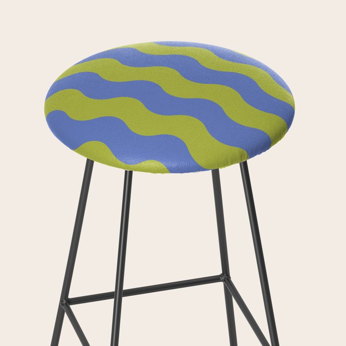 Striped Waves Retro Surf Stool Gallery Image 2