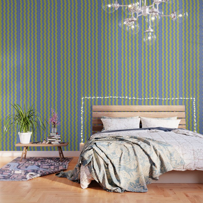 Striped Waves Retro Surf Wallpaper Gallery Image 3