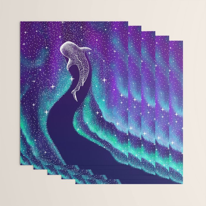 Star eater in northern lights Wrapping Paper Gallery Image 3