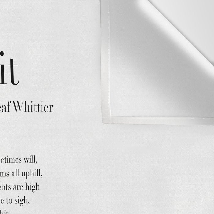 Donât Quit by John Greenleaf Whittier Wall Tapestry Gallery Image 3