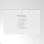 Donât Quit by John Greenleaf Whittier Welcome Mat Gallery Image 1
