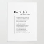 Donât Quit by John Greenleaf Whittier Poster Gallery Image 4