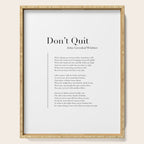 Donât Quit by John Greenleaf Whittier Serving Tray Gallery Image 1