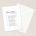 Donât Quit by John Greenleaf Whittier Stationery Card Gallery Image 2