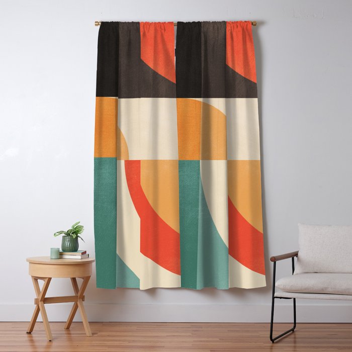geometric abstract 20 Window Curtain Gallery Image 5