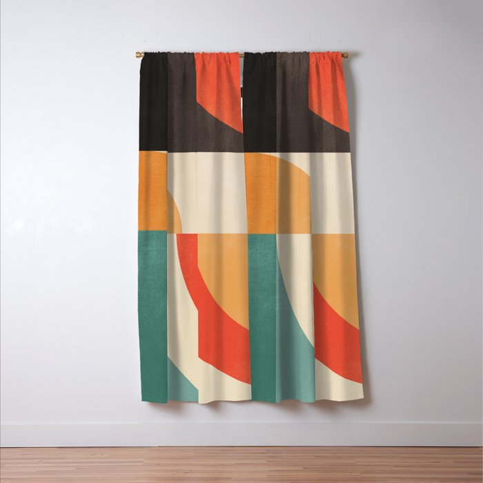 geometric abstract 20 Window Curtain Gallery Image 3