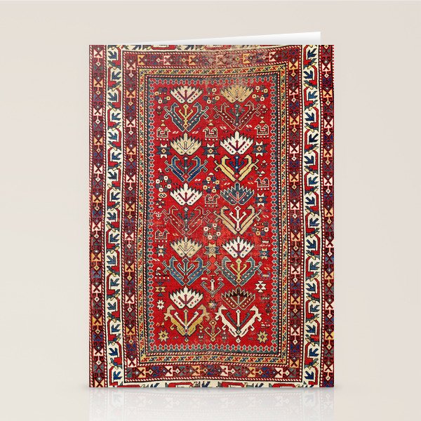 Genje Central Caucasus Rug Print Stationery Card Gallery Image 2