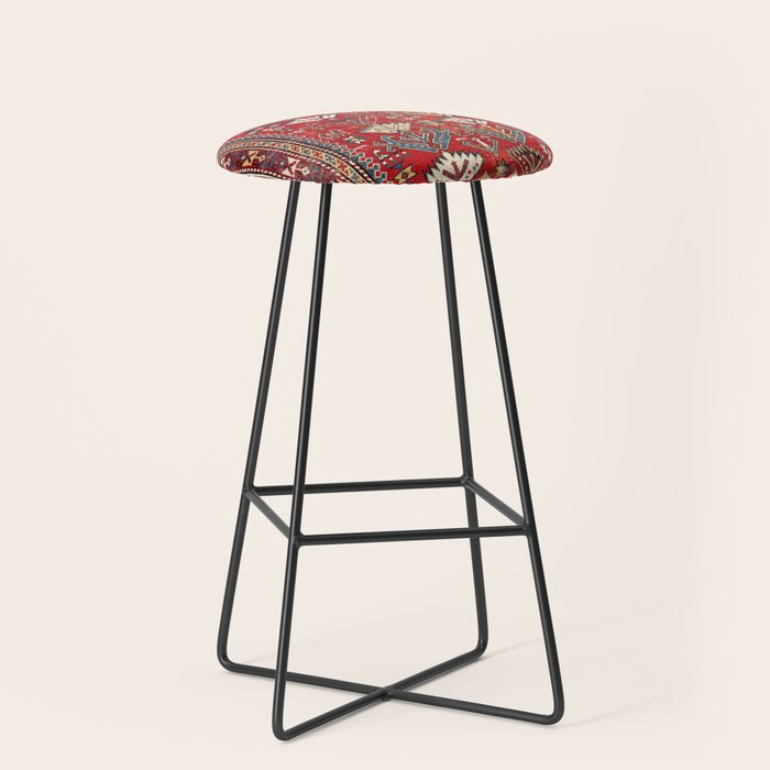 Genje Central Caucasus Rug Print Stool Gallery Image 1