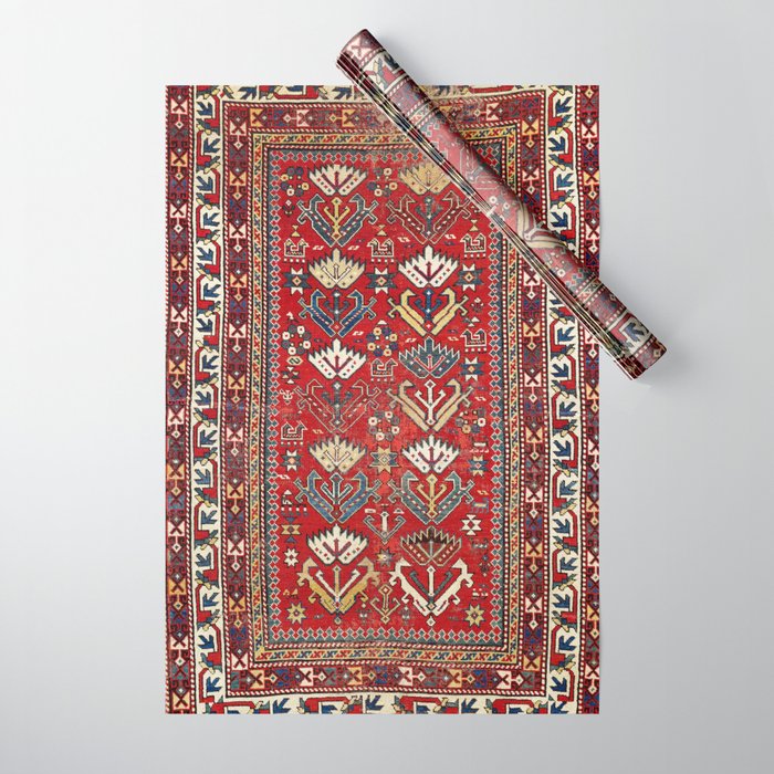 Genje Central Caucasus Rug Print Wrapping Paper Gallery Image 1
