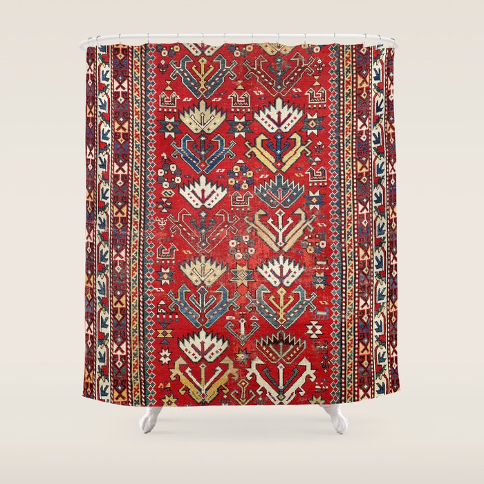 Genje Central Caucasus Rug Print Shower Curtain Gallery Image 1
