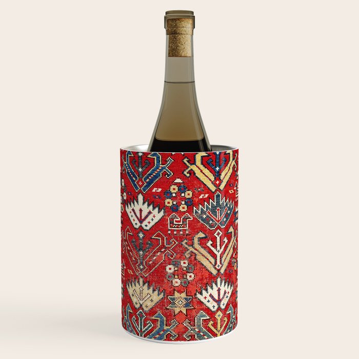 Genje Central Caucasus Rug Print Wine Chiller Gallery Image 1