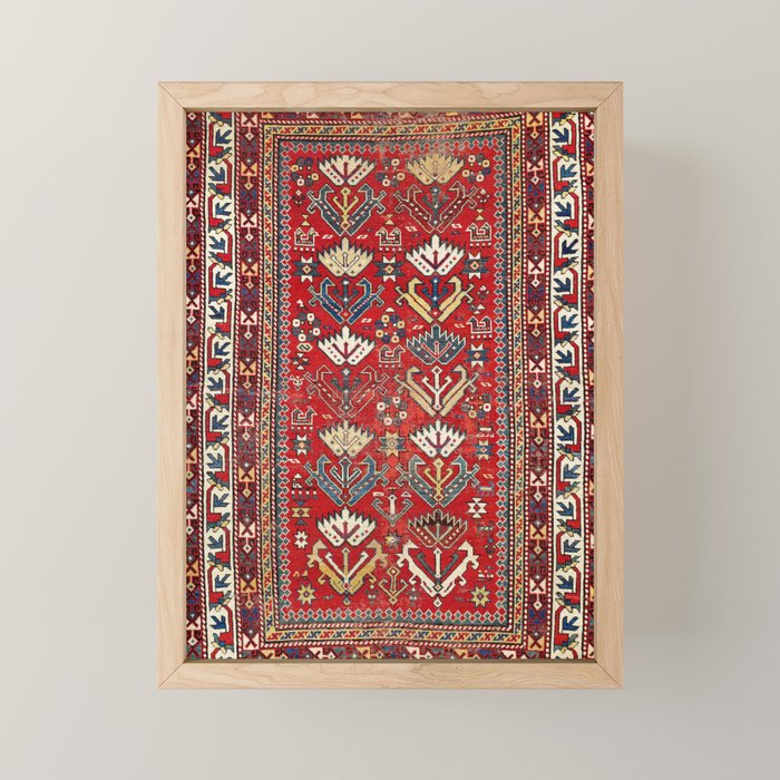Genje Central Caucasus Rug Print Mini Art Print Gallery Image 1