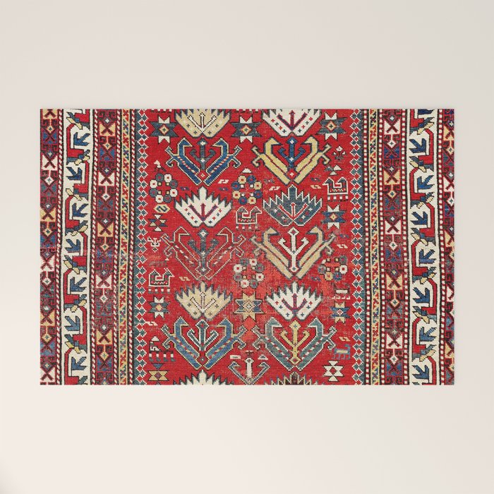 Genje Central Caucasus Rug Print Welcome Mat Gallery Image 1