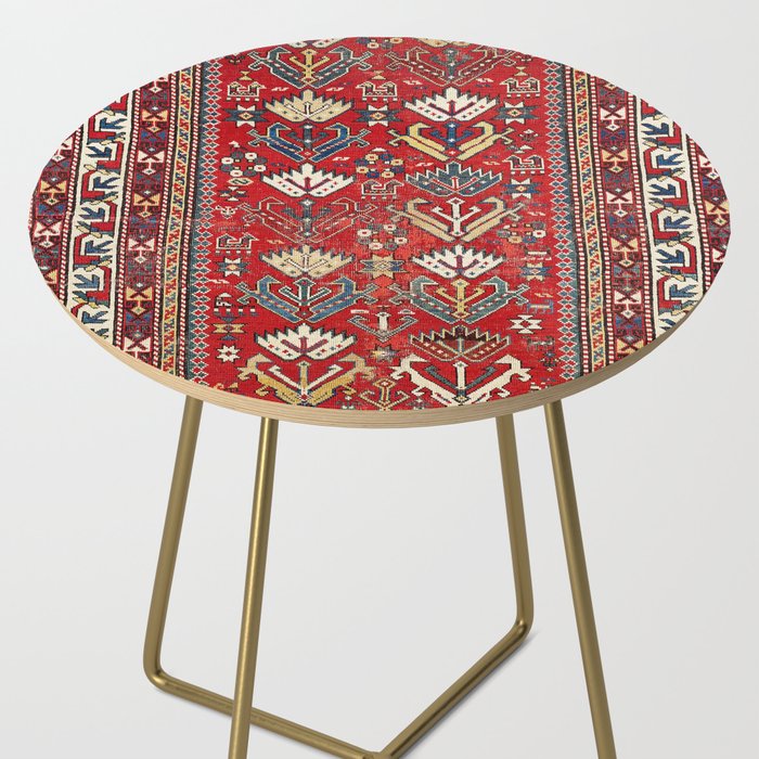 Genje Central Caucasus Rug Print Side Table Gallery Image 2