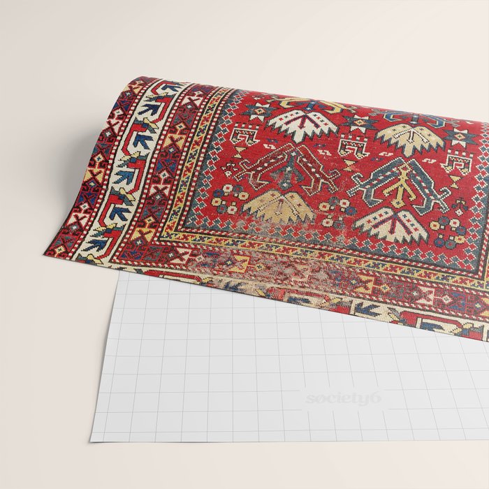 Genje Central Caucasus Rug Print Wrapping Paper Gallery Image 2