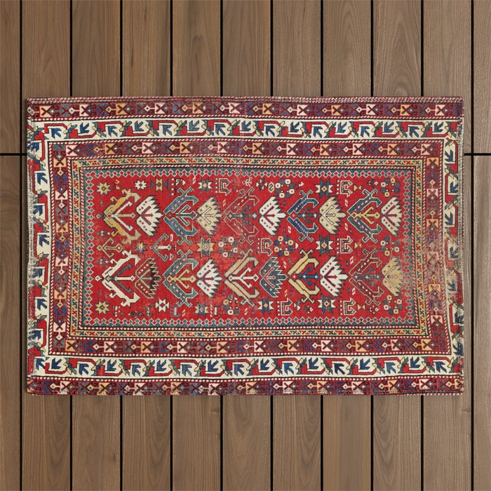 Genje Central Caucasus Rug Print Outdoor Rug Gallery Image 1