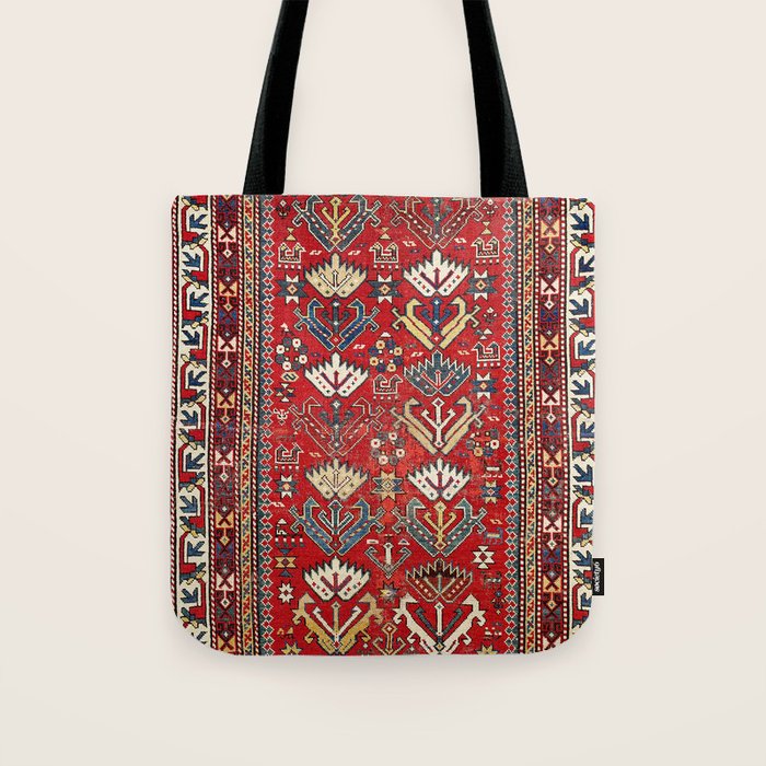 Genje Central Caucasus Rug Print Tote Bag Gallery Image 1