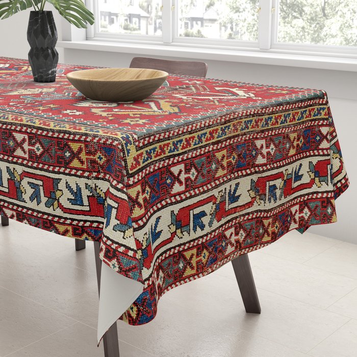 Genje Central Caucasus Rug Print Tablecloth Gallery Image 3