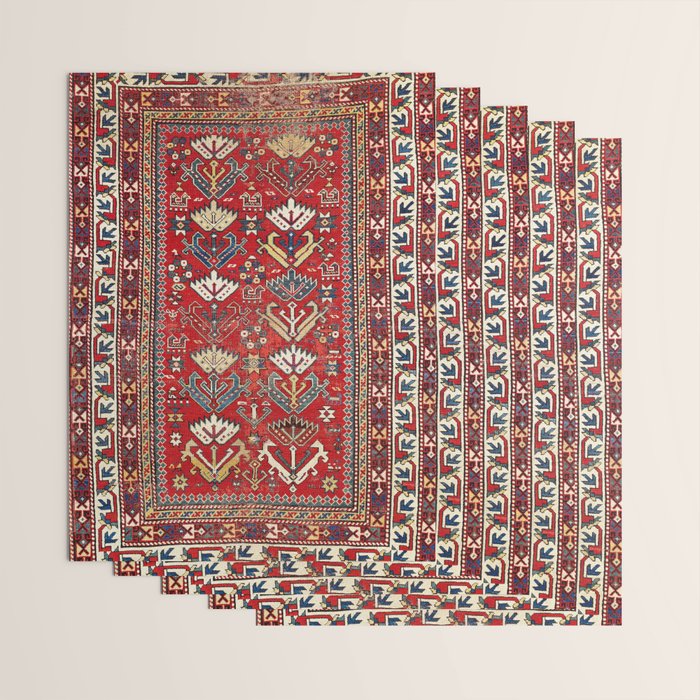 Genje Central Caucasus Rug Print Wrapping Paper Gallery Image 3