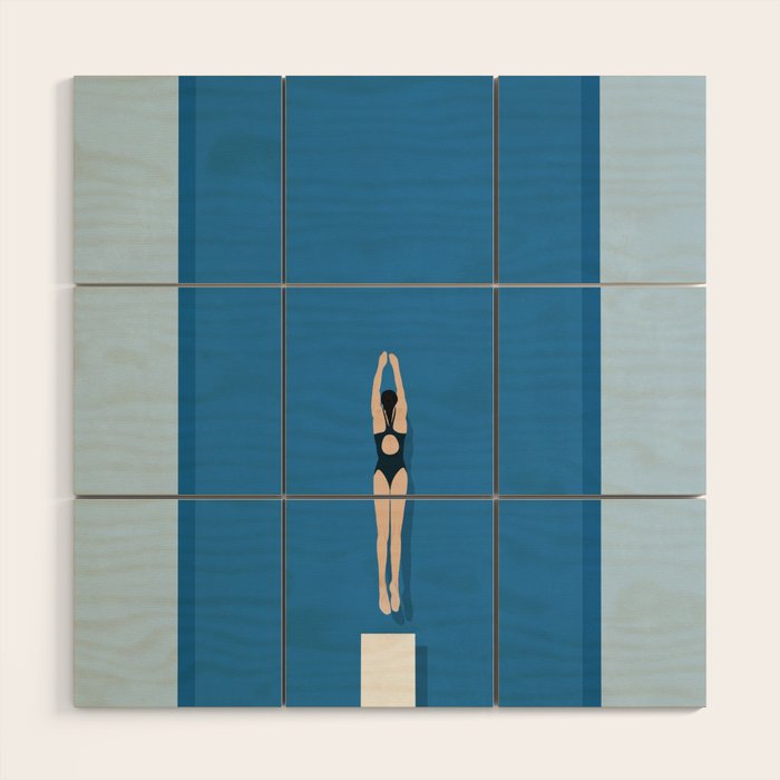 Pool Day Wood Wall Art Gallery Image 1