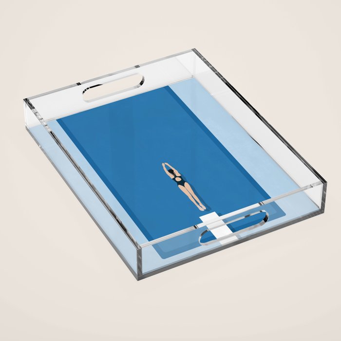 Pool Day Acrylic Tray Gallery Image 1