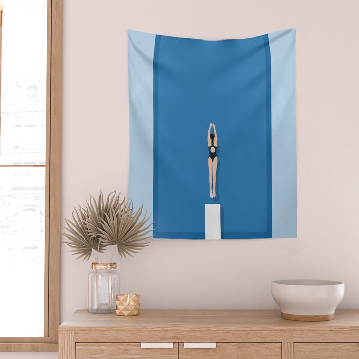 Pool Day Wall Tapestry Gallery Image 2