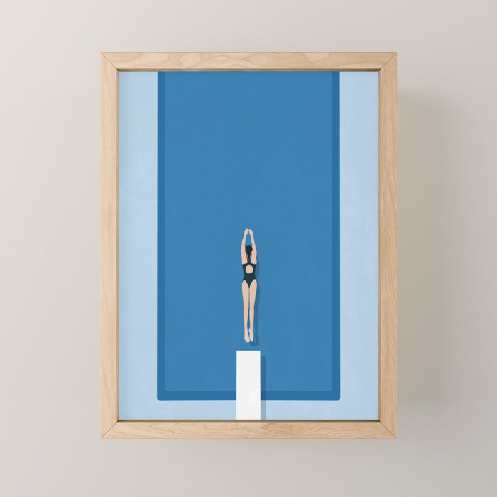 Pool Day Mini Art Print Gallery Image 1