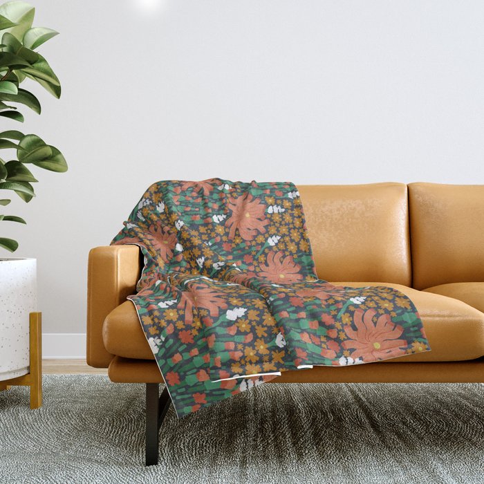 Floret in the closet Throw Blanket Gallery Image 1