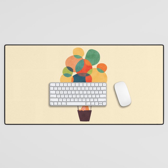 Whimsical Hot Air Balloon Desk Mat Gallery Image 1