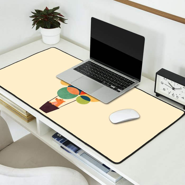 Whimsical Hot Air Balloon Desk Mat Gallery Image 2