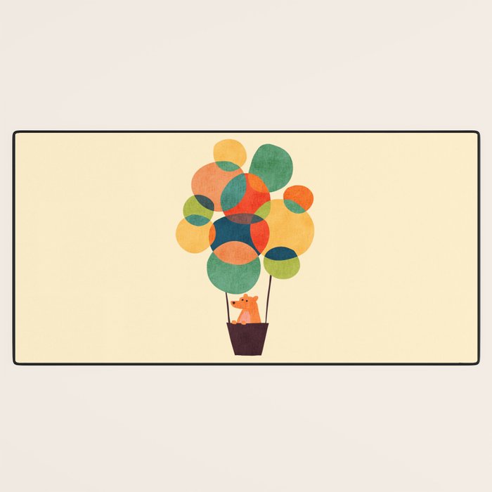 Whimsical Hot Air Balloon Desk Mat Gallery Image 3