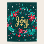 Joy Wreath - Teal Poster Gallery Image 4