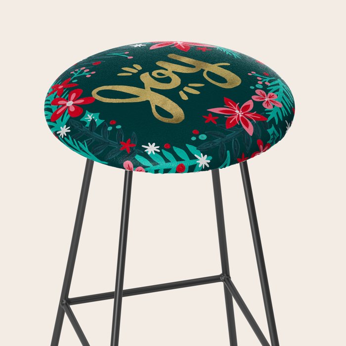 Joy Wreath - Teal Stool Gallery Image 2