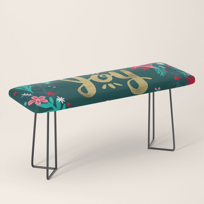 Joy Wreath - Teal Bench Gallery Image 1