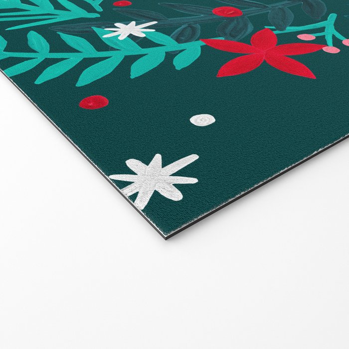 Joy Wreath - Teal Welcome Mat Gallery Image 2