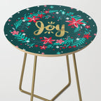 Joy Wreath - Teal Side Table Gallery Image 2