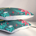 Joy Wreath - Teal Pillow Sham Gallery Image 3
