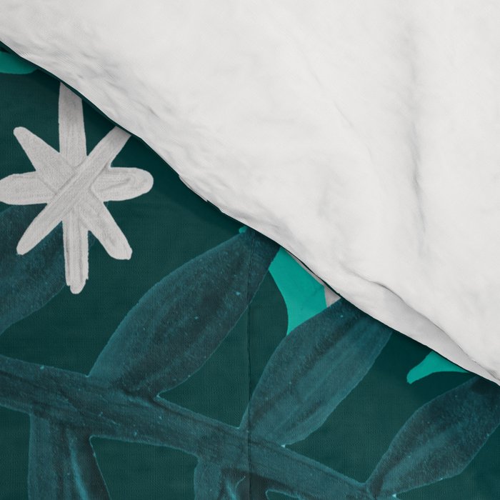 Joy Wreath - Teal Comforter Gallery Image 4