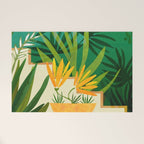 Exotic Garden Nightscape Tropics Welcome Mat Gallery Image 1