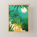 Exotic Garden Nightscape Tropics Mini Art Print Gallery Image 1