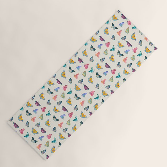 Tropical Butterflies Yoga Mat Gallery Image 1