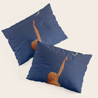 Reaching for the moon female portrait painting by Edward Mason Eggleston Pillow Sham Gallery Image 3
