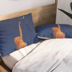 Reaching for the moon female portrait painting by Edward Mason Eggleston Pillow Sham Gallery Image 2